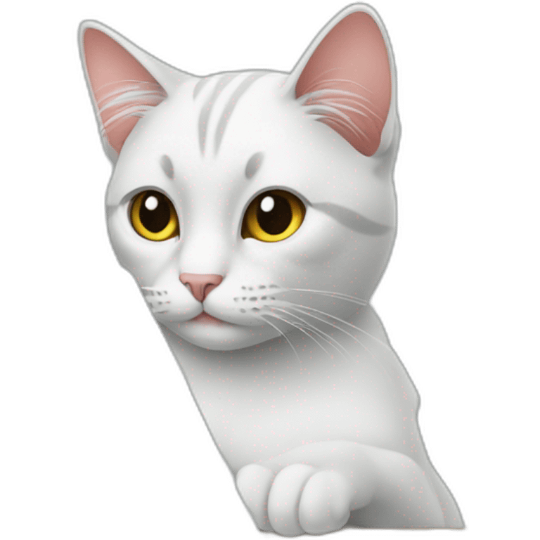 cat working on a MacBook emoji