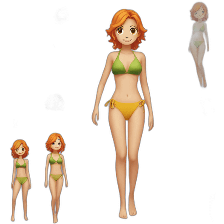 Nami in swimsuit emoji