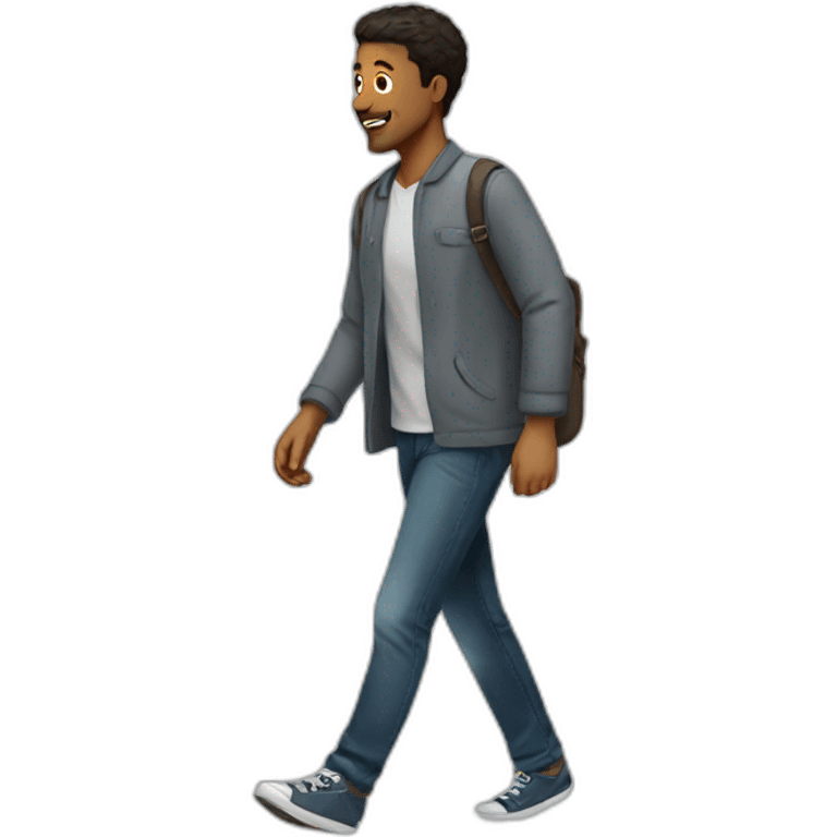 guy walking emoji