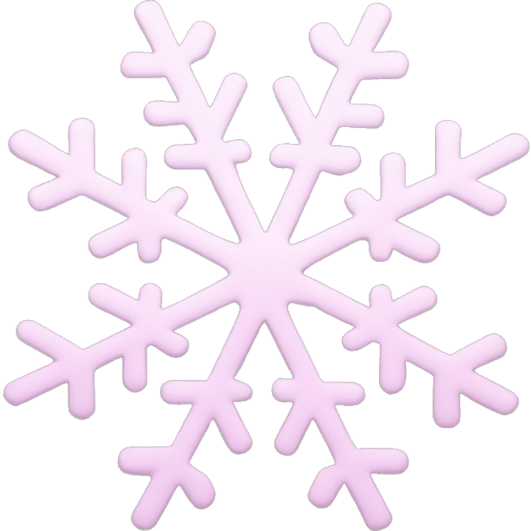 pastel pink snowflake  emoji