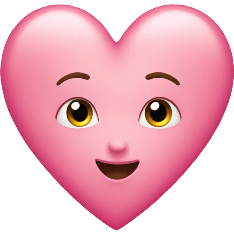 A pink heart emoji