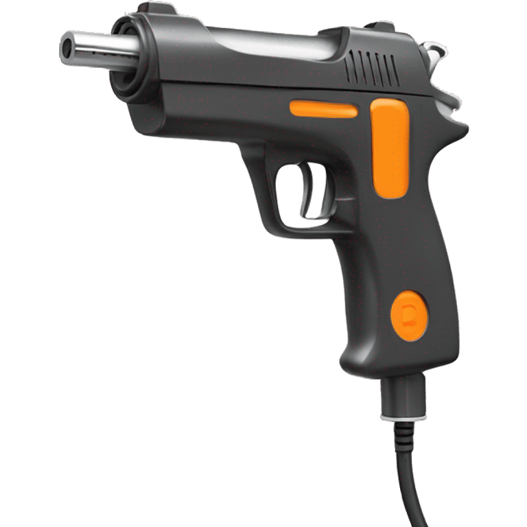 create only charging gun of charging station, orange color emoji