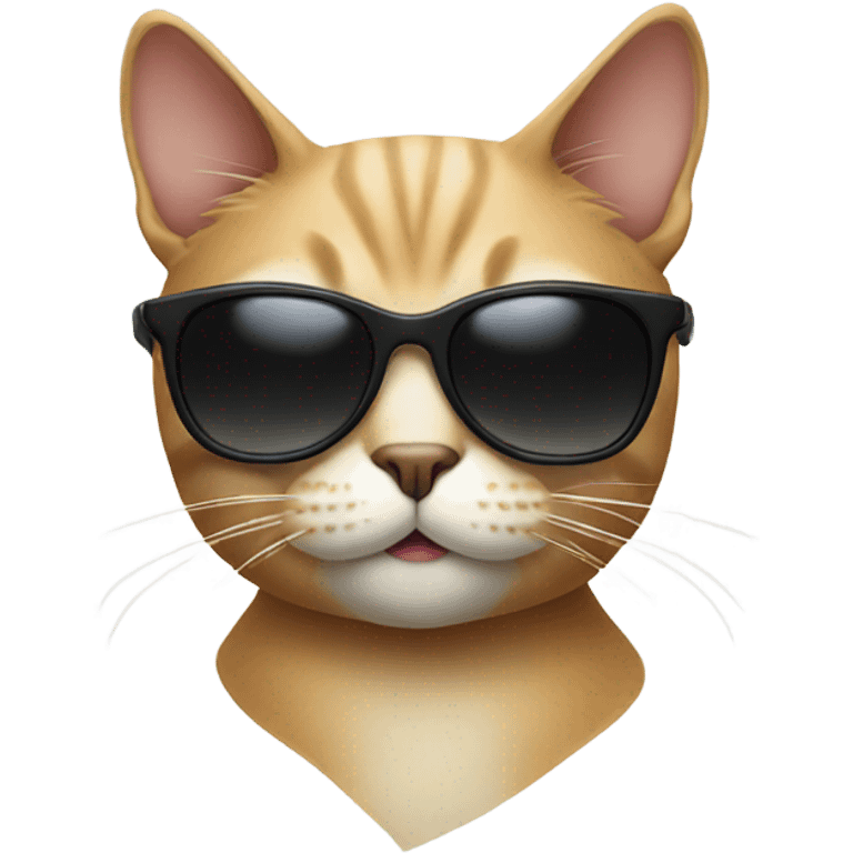 Cat with sunglasses emoji