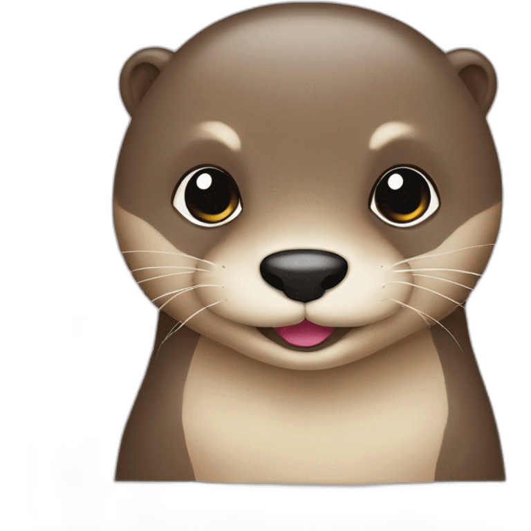 Loutre avec des cœur emoji