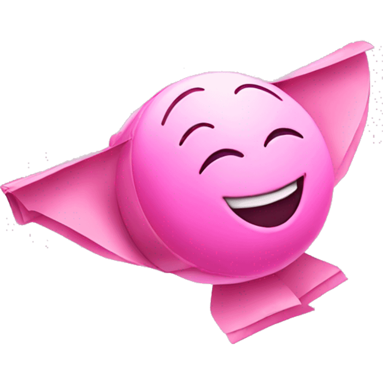 pink money flying  emoji