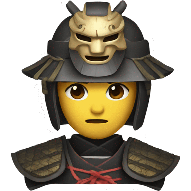 Samurai with mask emoji