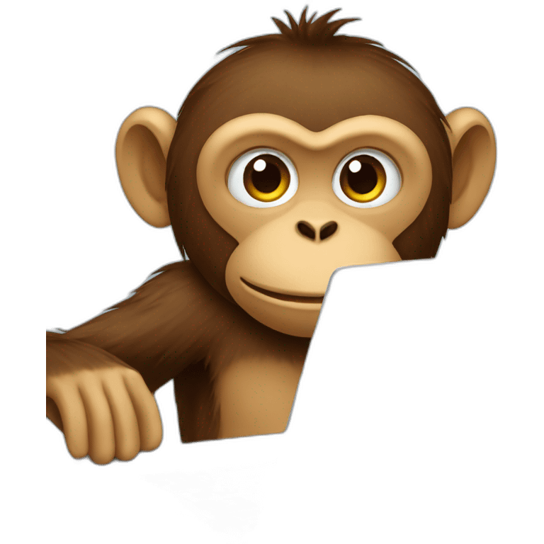 monkey on a laptop emoji