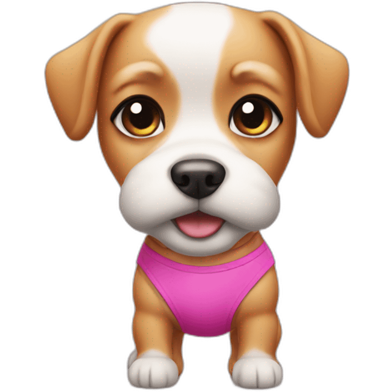 Mini dog With bikini emoji