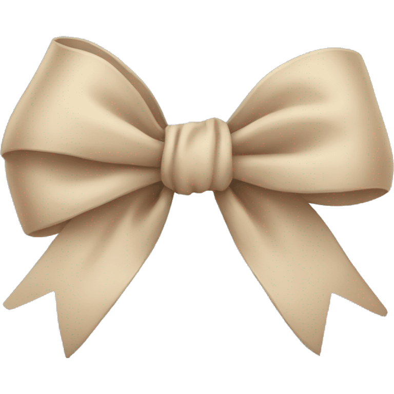 Beige bow emoji