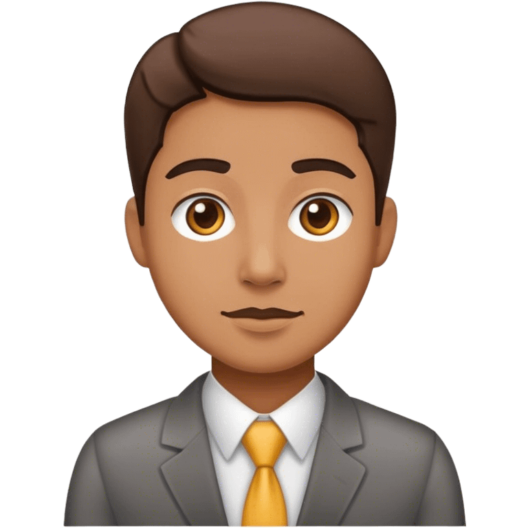 A full-length office employee emoji