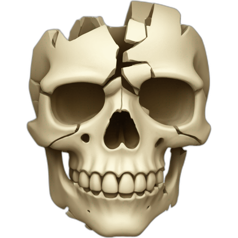 fragmented-skull emoji