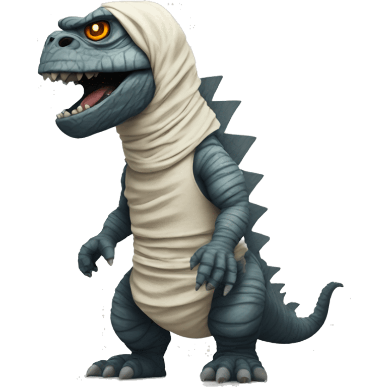 Godzilla dressed as a mummy  emoji