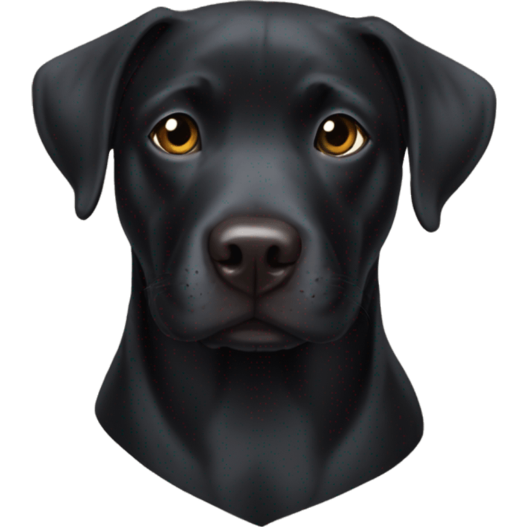 Black Labrador mix with pitbull  emoji