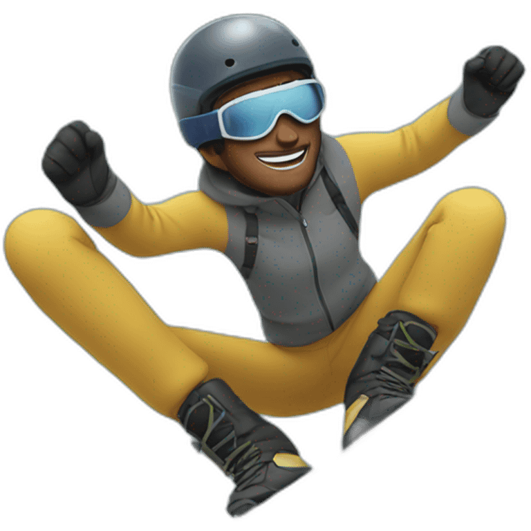 Man snowboarding emoji