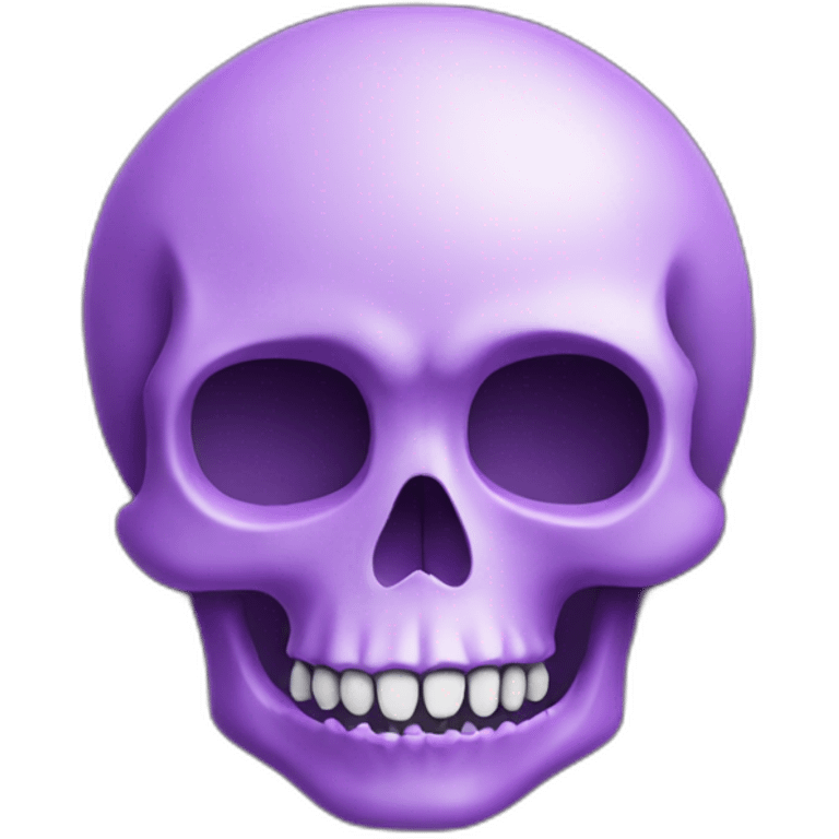 Purple skull with word "Ekhom" emoji