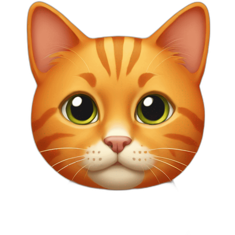 an orange cat emoji