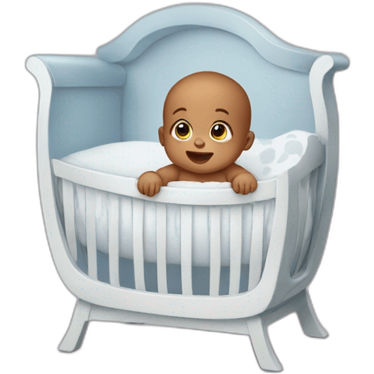 Baby in crib emoji