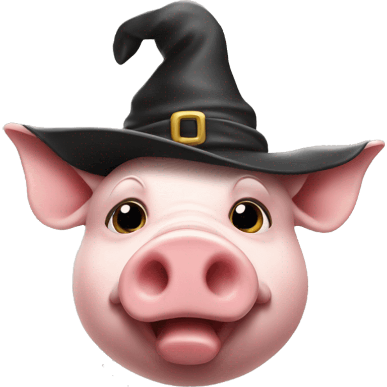 pig with wizarrd hat emoji