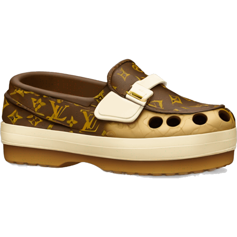 Louis Vuitton Crocs emoji