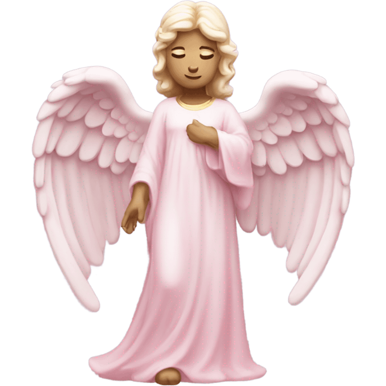 pastel pink angel statue emoji