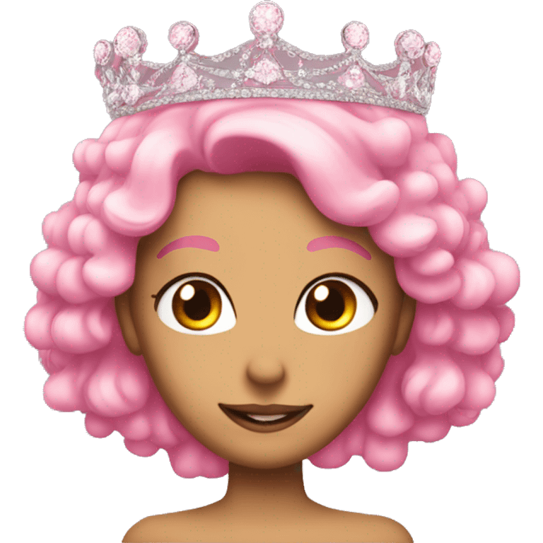 pink sparkly tiara emoji