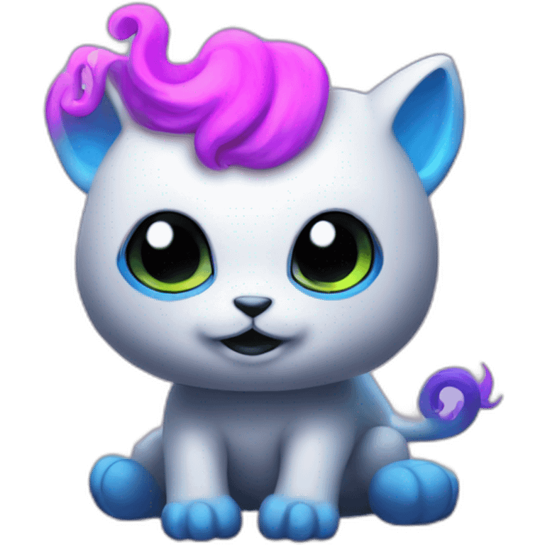 github octocat neon unicorn emoji