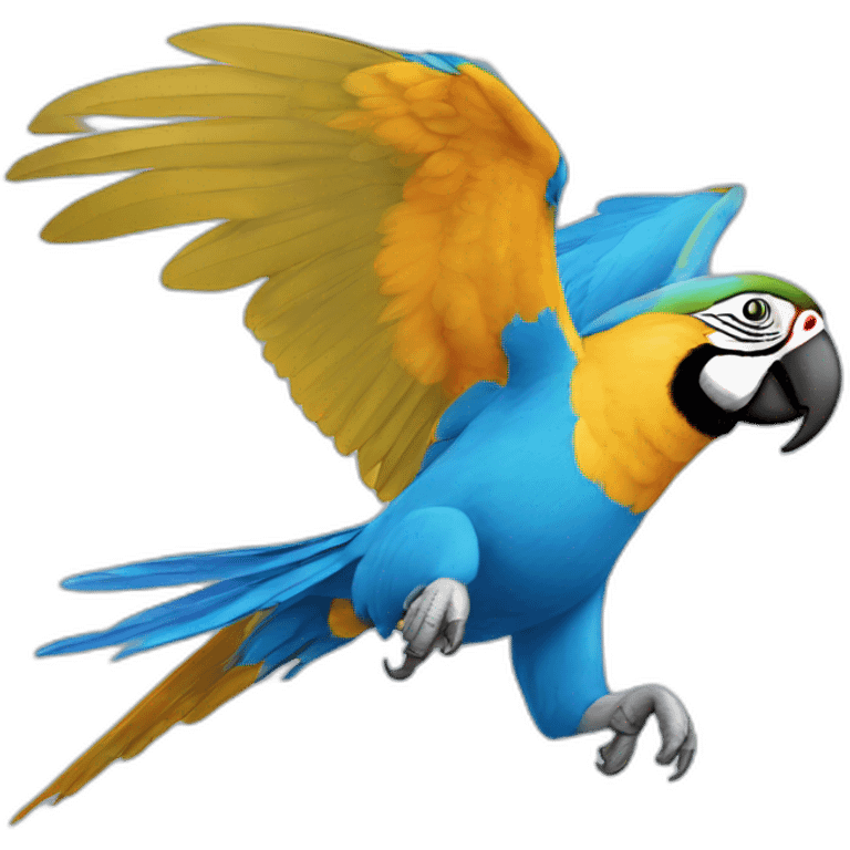 Blue And Gold Macaw Flying emoji