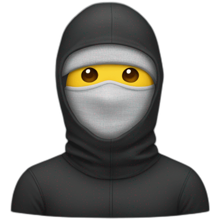 man with a balaclava emoji