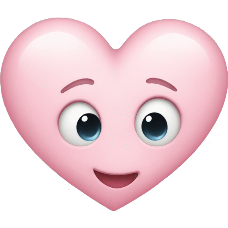 Light pink heart emoji