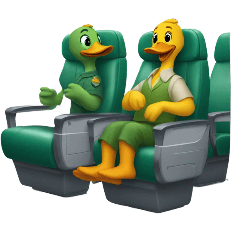 Ducks on a plane emoji