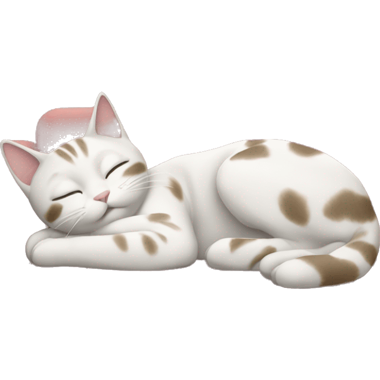 Cute cate napping on a couch emoji