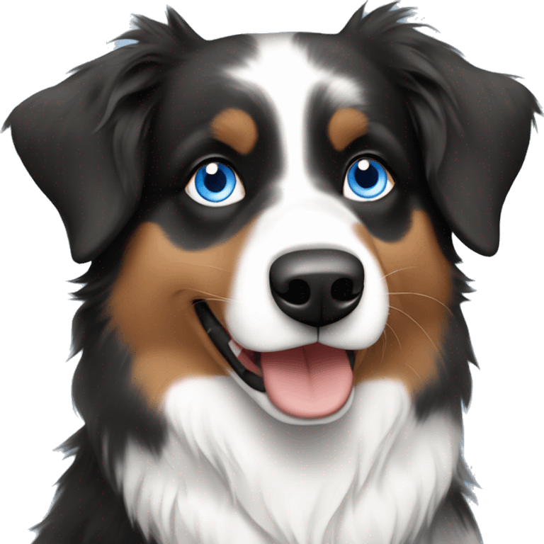 Australian shepherd with blue eyes emoji