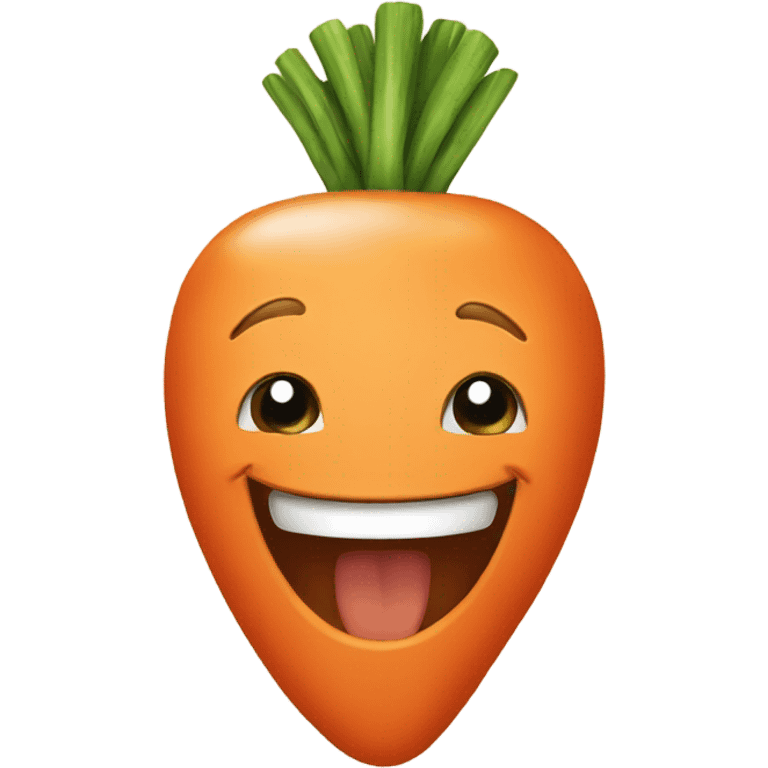 Happy Carrot emoji