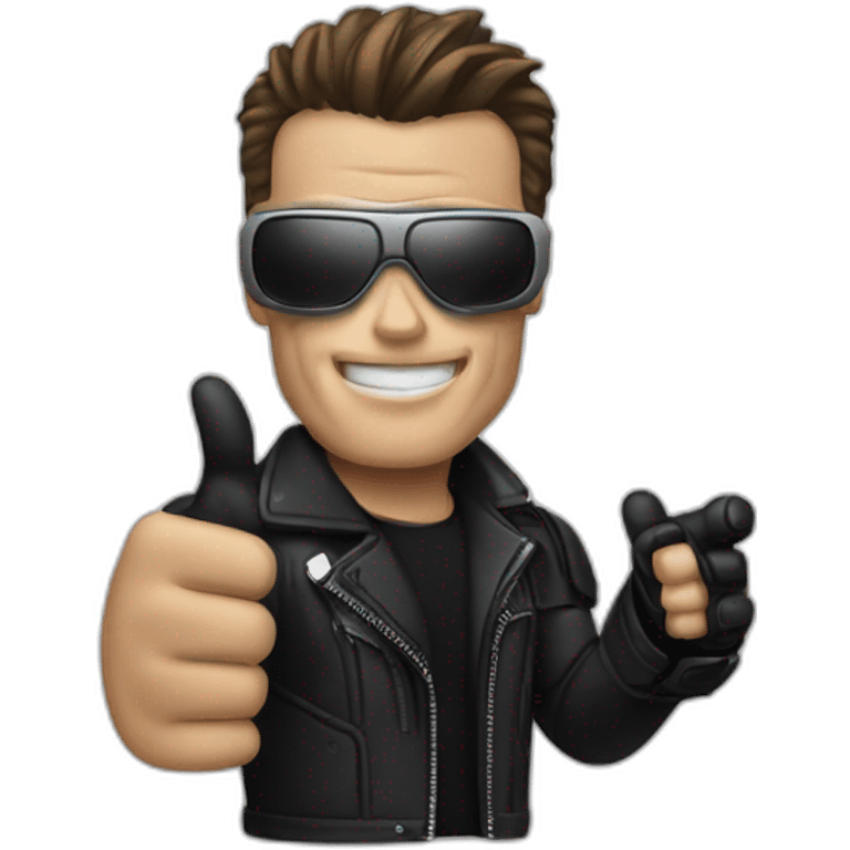 thumbs up terminator emoji