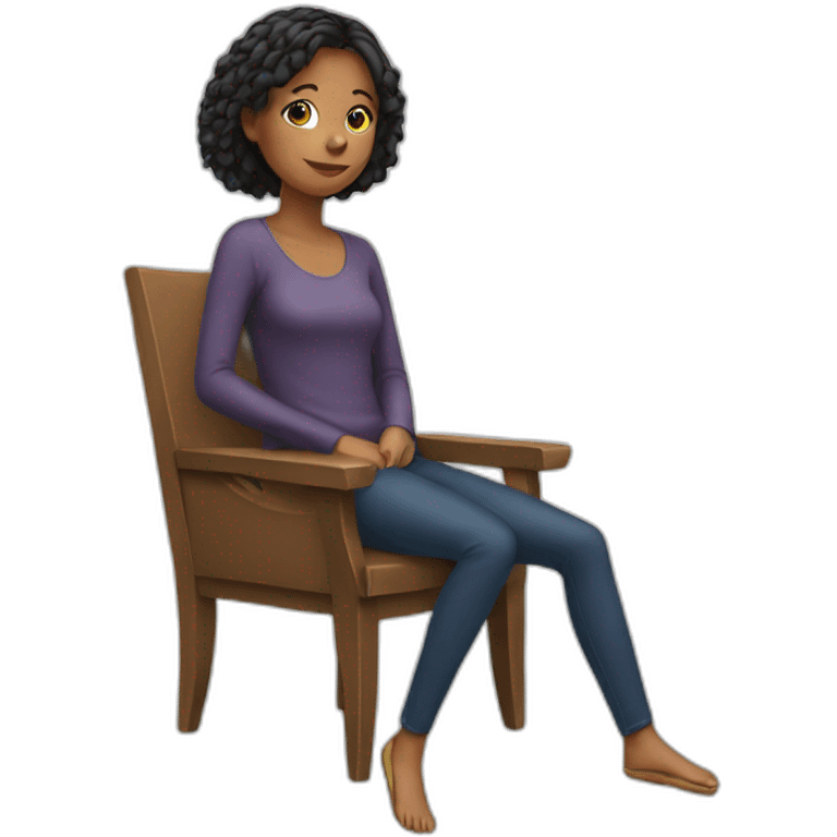 girl on a chair emoji