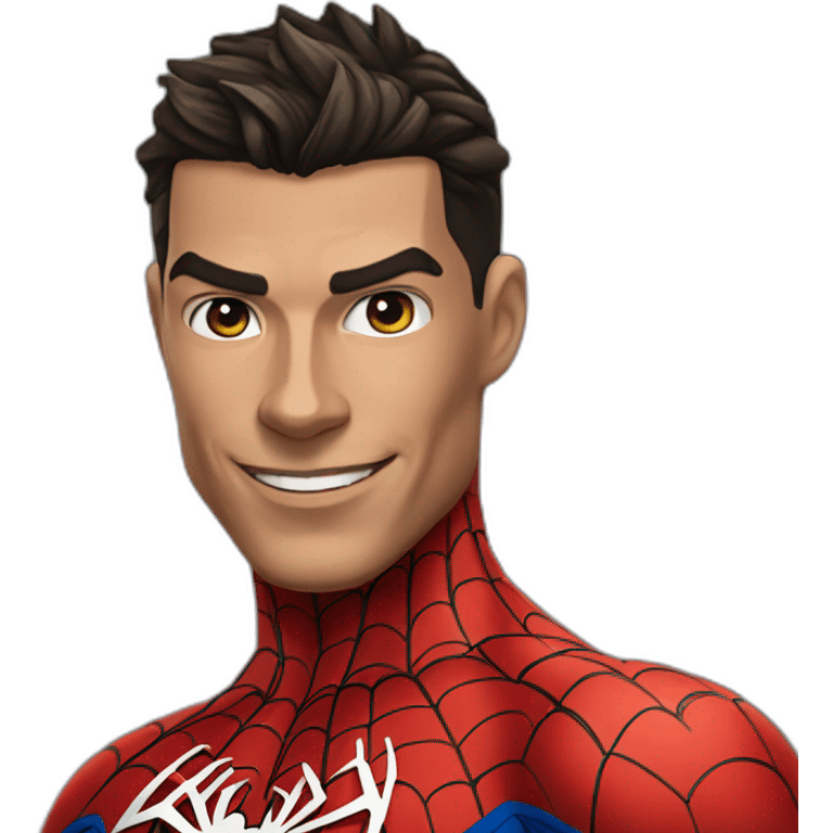 Ronaldo spider man emoji