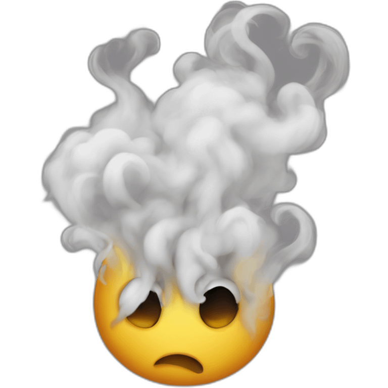 Smoke smell monster emoji