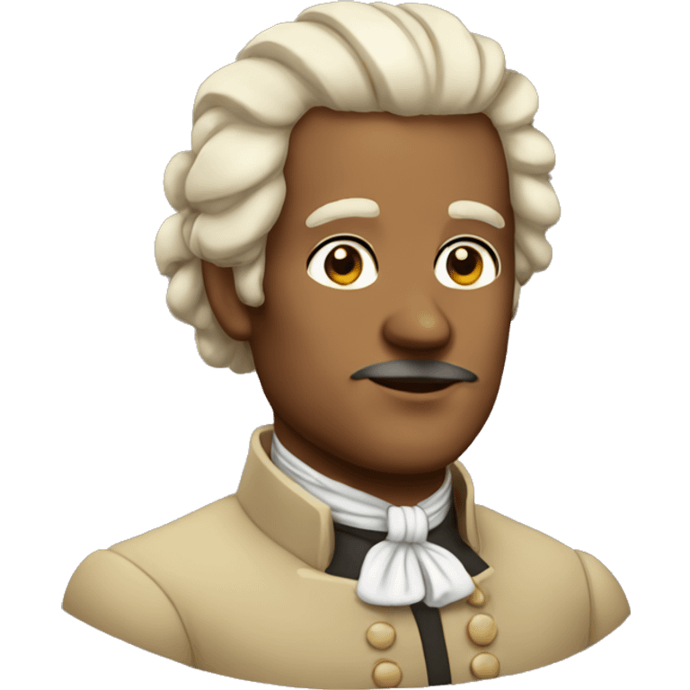 colonial man with hair in bun emoji