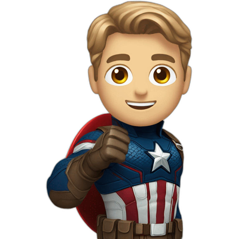 captain america say hi emoji