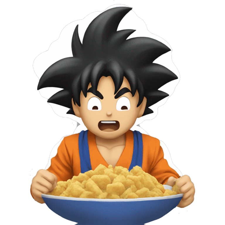 Goku eating food  emoji