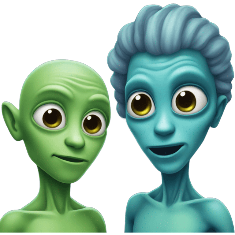 2 aliens emoji