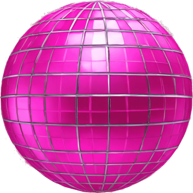 Hot pink disco ball emoji