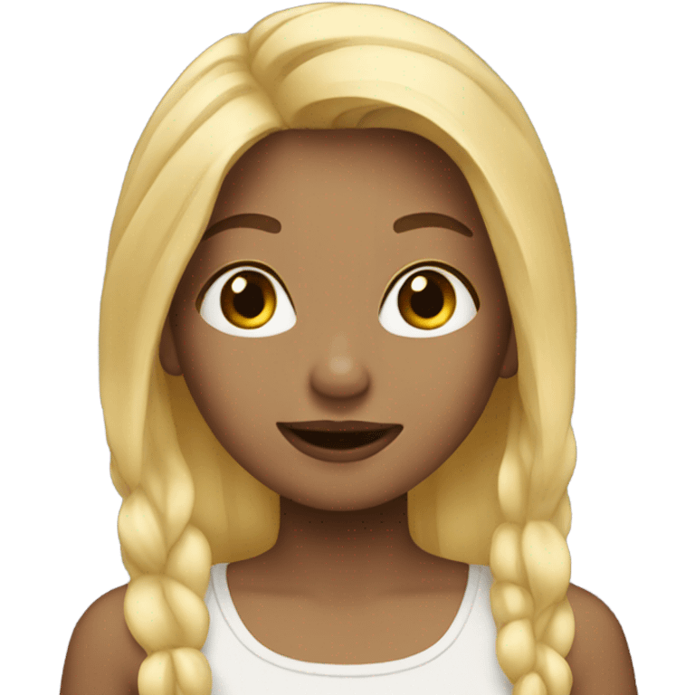  girl with blonde hair emoji