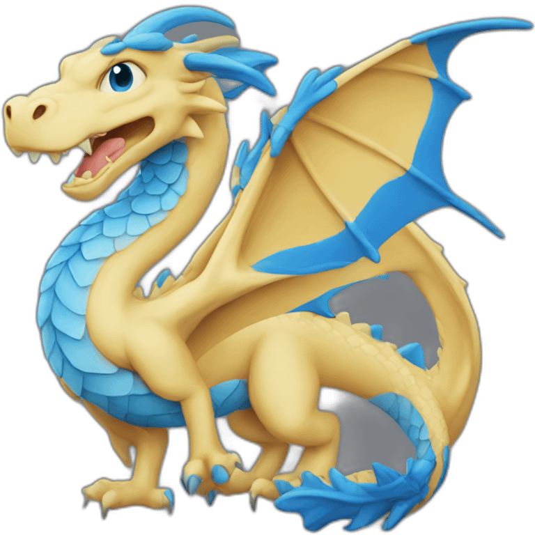 a dragon in the colors of Israel emoji