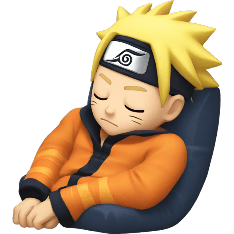 Naruto uzumaki sleeping  emoji