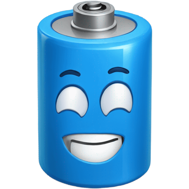 BLUE battery happy  emoji