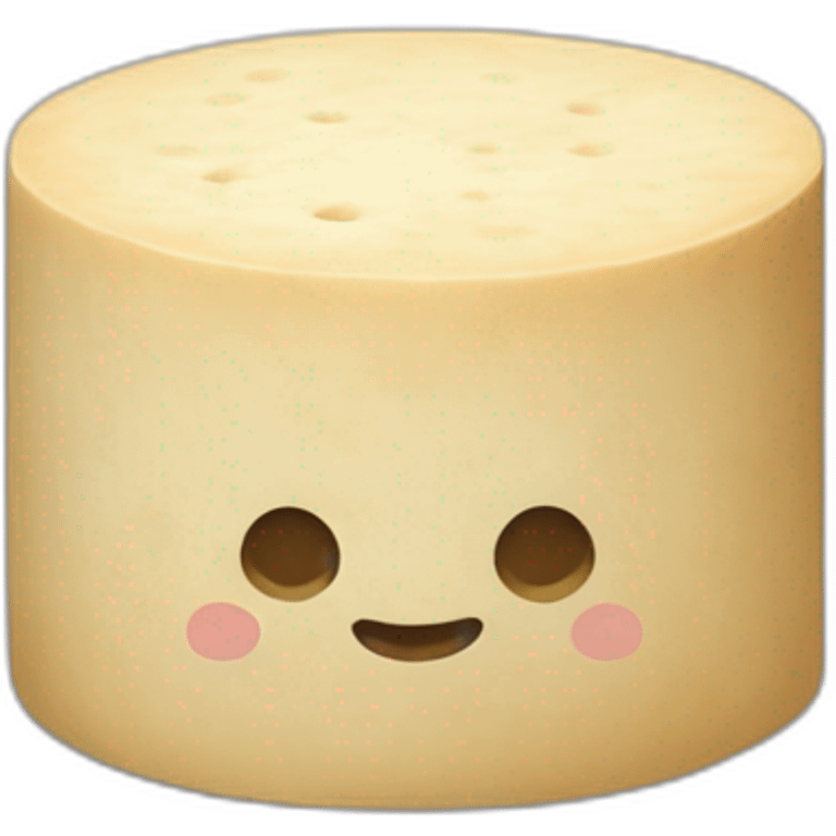 round tofu with a grid pattern on top emoji