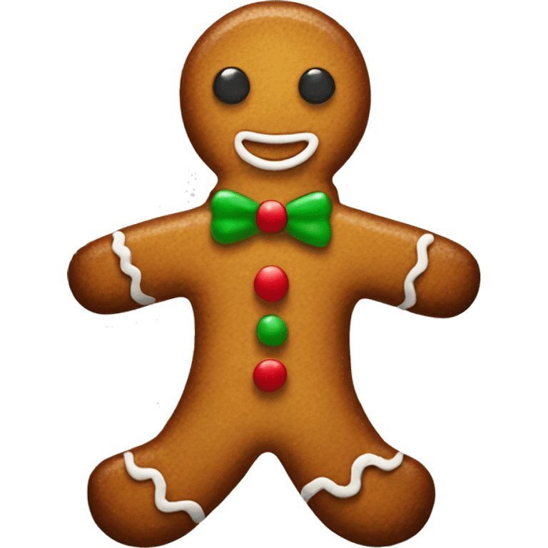 Gingerbread man emoji