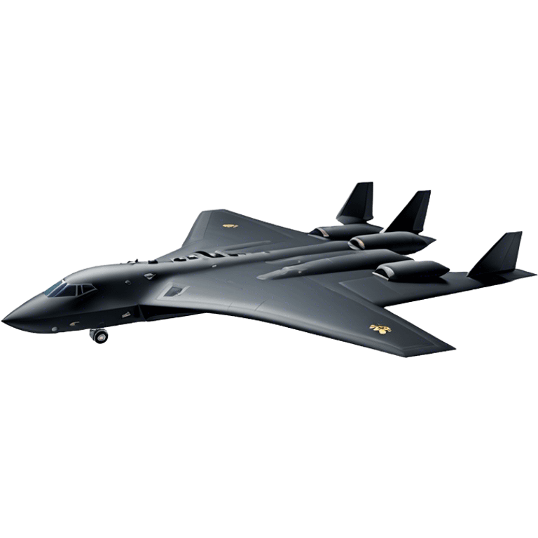 B-2 Spirit bomber - Northrop B-2 (Model Year: 2021) (Iconic colour: Stealth black) emoji