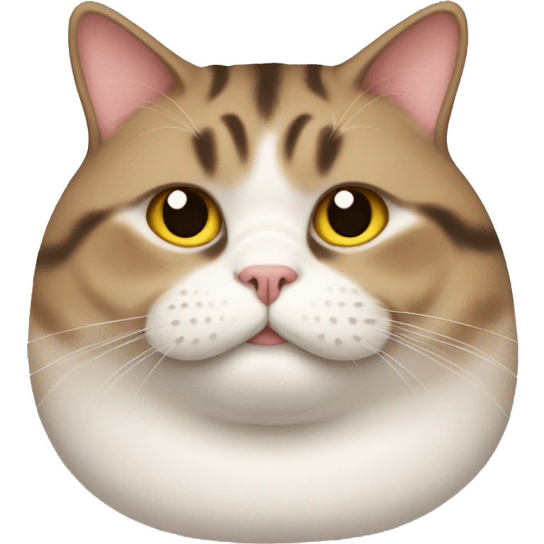 A overweight cat  emoji